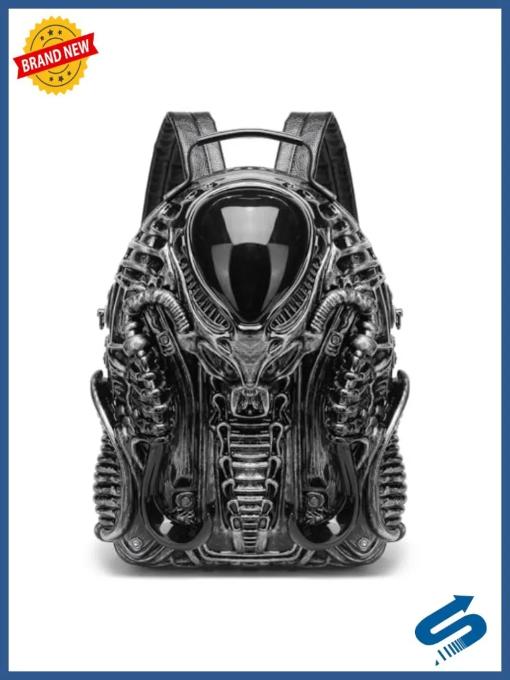Xenomorph Alien Shaped PVC Backpack Shoulder Bag Unisex Novelty Cool